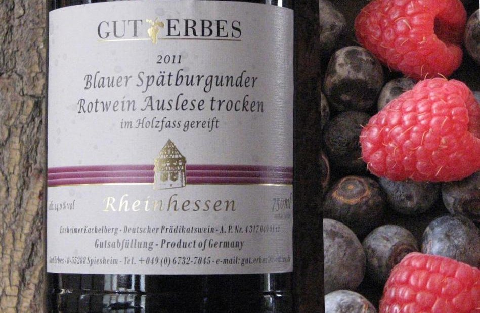 Gut Erbes_BlauerSpaetburgunder2011, © Gut Erbes Gut Erbes_BlauerSpaetburgunder2011, © Gut Erbes