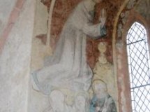 Detail, Wandmalerei "Christus am &Ouml;lberg" &copy; Dr. Luzie Bratner, Mainz