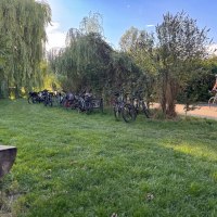 Pause beim Radlertreff am Selztalradweg