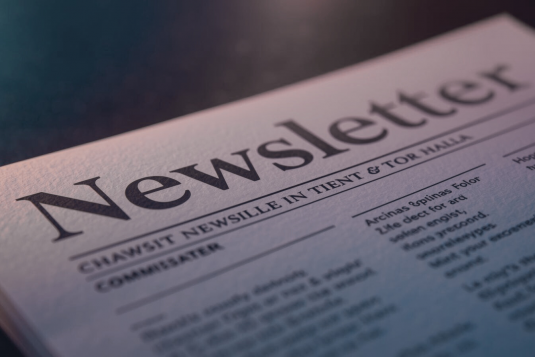 Newsletter, &copy; Erstellt mit Hilfe von Canva KI