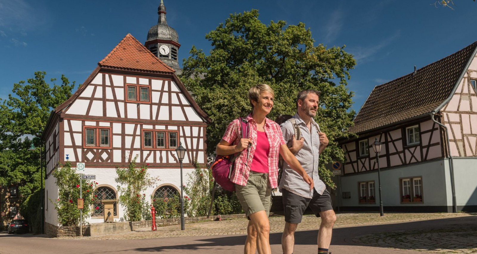 Wanderer in Rommersheim, &copy; Dominik Ketz/ Rheinhessen-Touristik