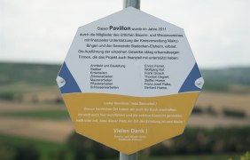 Infotafel Pavillon &copy; Dominik Ketz