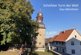 Glockenturm Schiefer Turm Gau Weinheim © Angelika Friedrich