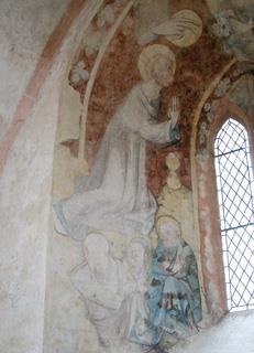 Detail, Wandmalerei "Christus am Ölberg" © Dr. Luzie Bratner, Mainz