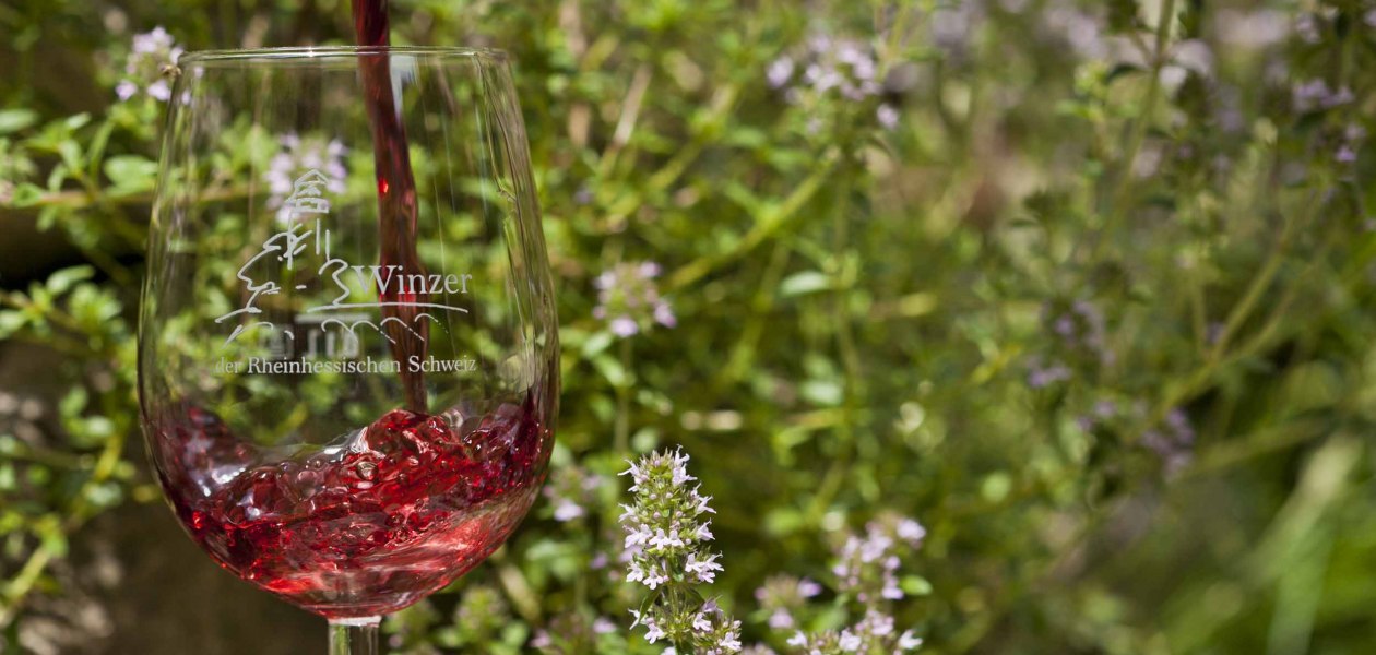 Glas mit Logo WDRS